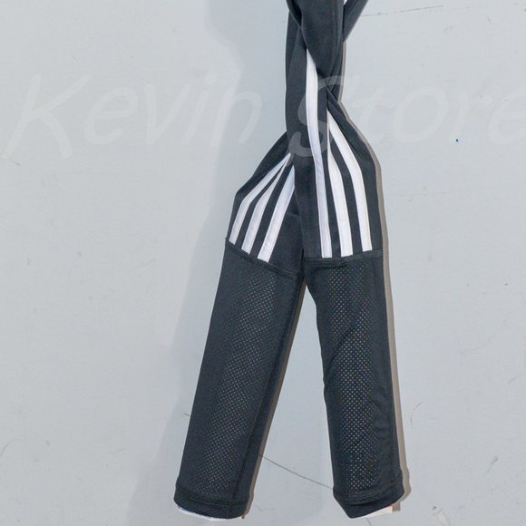 Adidas Women Ladies' 3-Stripe Tight with Mesh in Gray - Picture 9 of 10